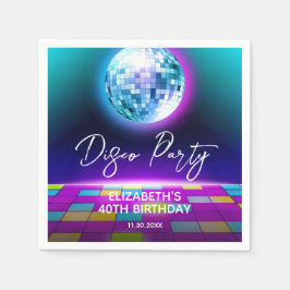 Neo Retro Disco Party Dance Serviette
