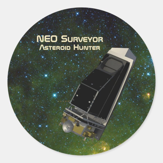NEO Surveyor Asteroid Hunter Runder Aufkleber (Vorderseite)