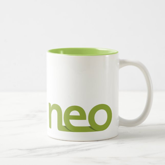 Néo- tasse verte de logo (Droit)