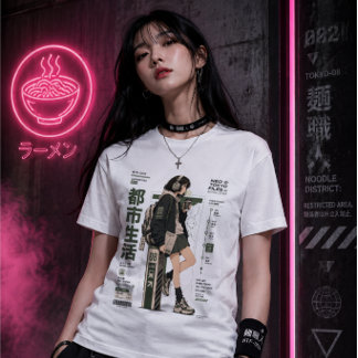 Neo Tokyo Files 003 -Tokyo Transit Anime Techwear Tri-Blend Shirt