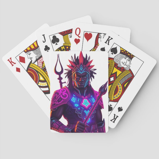 Neo-Tribal Royalty Poker Card Spielkarten (Rückseite)