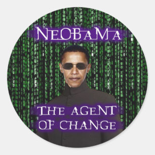 Neobama-Aufkleber Runder Aufkleber