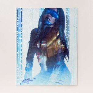 Neocyberpunkandroid-Hologramm