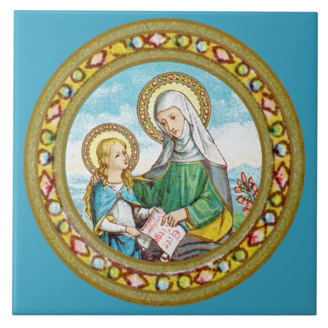 NeoGothic St. Anne und Young Mary (SAU 29) Fliese (Vorderseite)