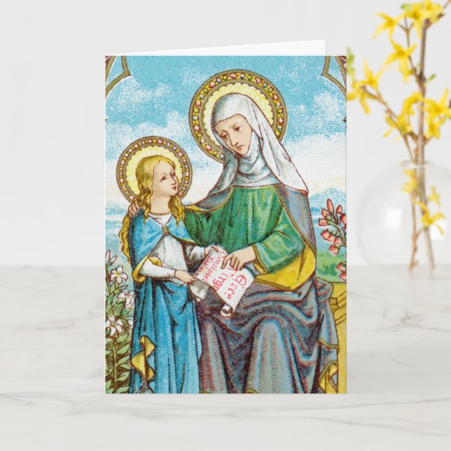 NeoGothic St. Anne und Young Mary (SAU 29) Karte (Gelbe Blume)