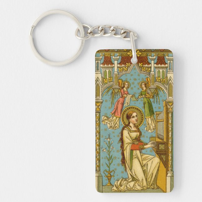 NeoGothic St. Cecilia of Rome (BNG 02) Schlüsselanhänger (Vorderseite)
