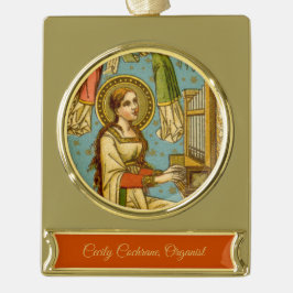 NeoGothic St. Cecilia of Rome (Einzelheiten; BNG 0 Banner-Ornament Gold