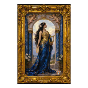 Neoklassische Pracht Muse Erato Calliopeia Fotodruck