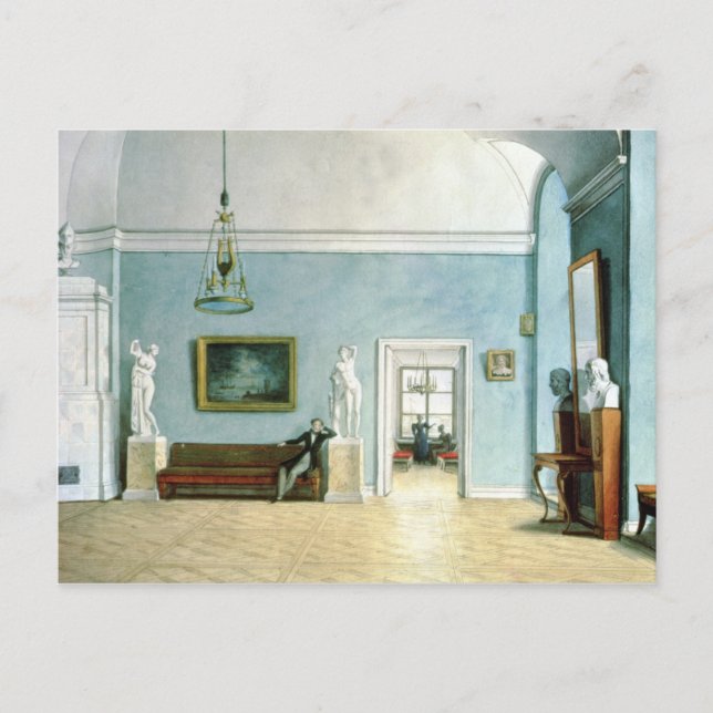 Neoklassizistische Innenräume, c.1820 Postkarte (Vorderseite)