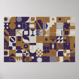 Neomomoderne Ästhetik von Brutalismus Design Poste Poster