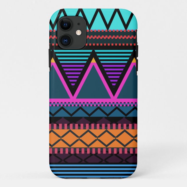 Neon 2 moderne Stammes- iPhone 5 Case-Mate Hülle (Rückseite)