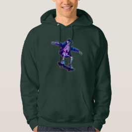 Neon 3D Skeleton Skateboarding – Funny Streetwear Hoodie