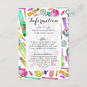 Neon 80er Jahre Retro-Funny Candy-Muster Begleitkarte