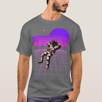 Neon 80er Retro Spaceman Design T-Shirt