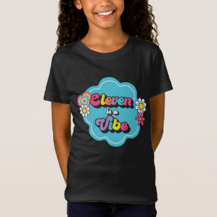 Neon 90er Retro Eleven ist eine Stimmung 11. Gebur T-Shirt