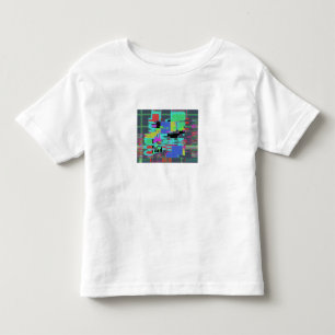 neon 90s 80s grid design kleinkind t-shirt