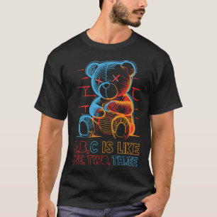 Neon ABC Teddy Bear T-Shirt