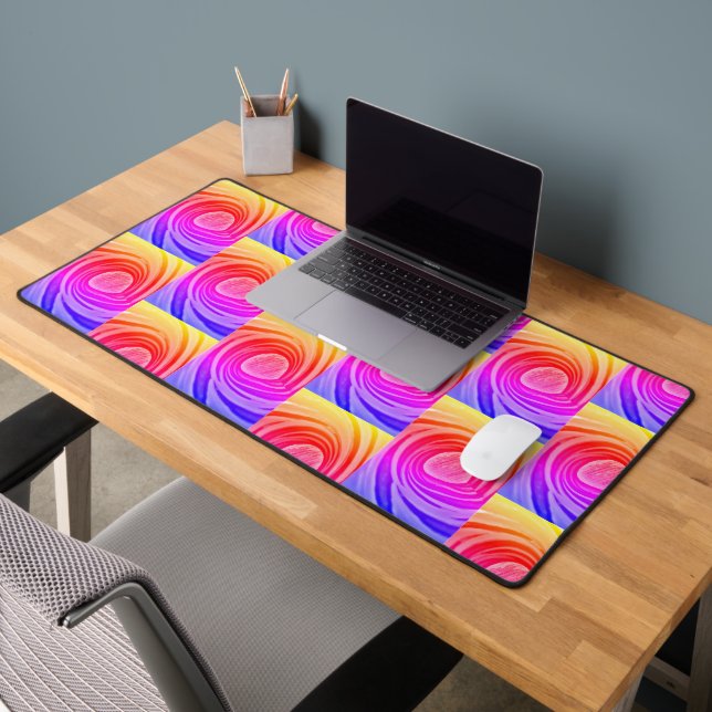 Neon Abstract Design Client Desk Mat (Bureau 2)