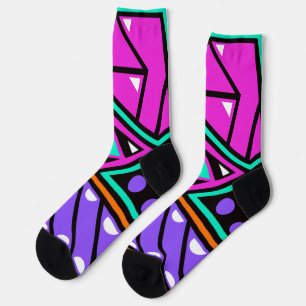 Neon-Abstract-Socken Socken