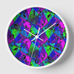 Neon abstract . tablecloth uhr