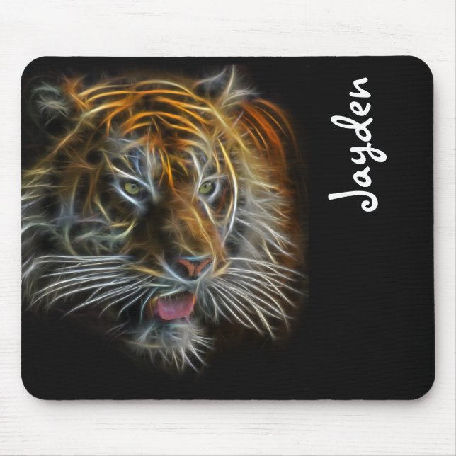 Neon Abstract TigerHead Mousepad (Vorne)