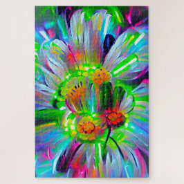 Neon Abstrakt Daisis mit Vivid Colors