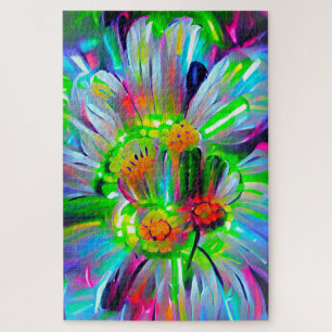 Neon Abstrakt Daisis mit Vivid Colors