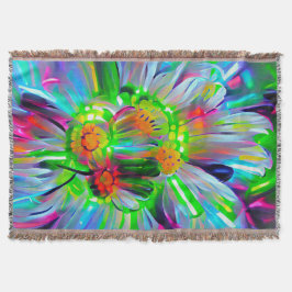 Neon Abstrakt Daisis mit Vivid Colors Decke