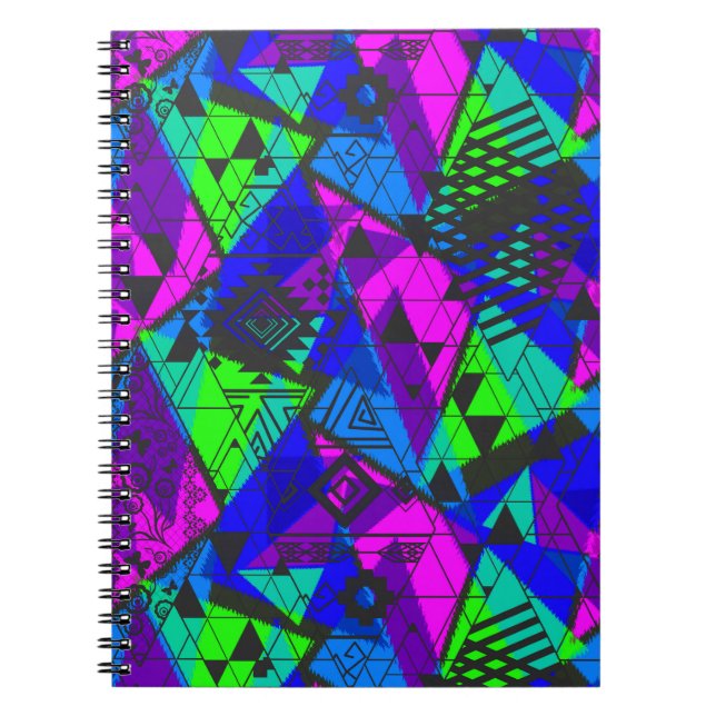 Neon abstrakt . notizblock (Vorderseite)