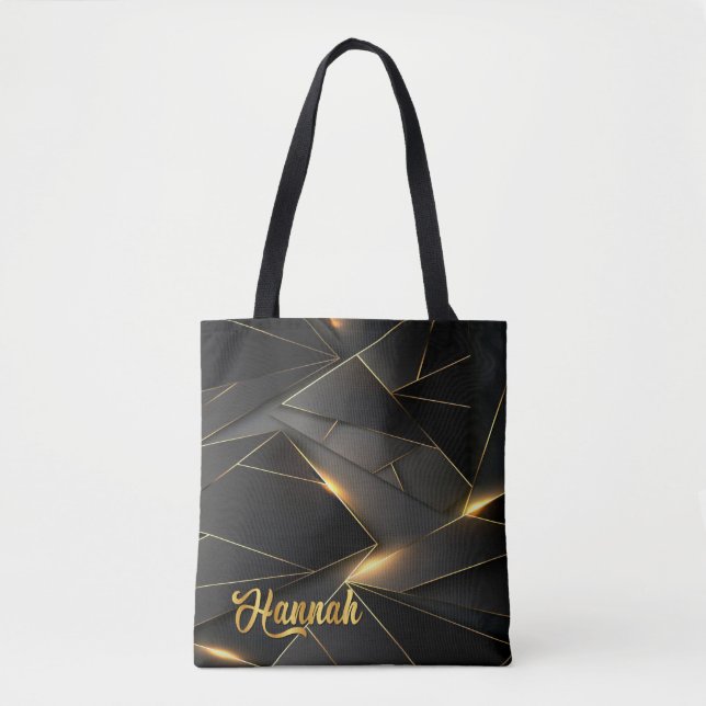 Neon Abstrakt Personalisiert Tote Bag Tasche (Vorderseite)