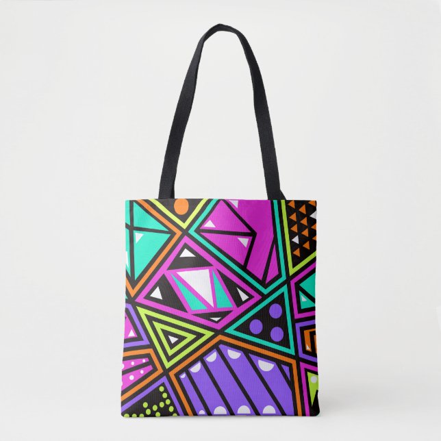 neon abstrakt Tasche (Vorderseite)
