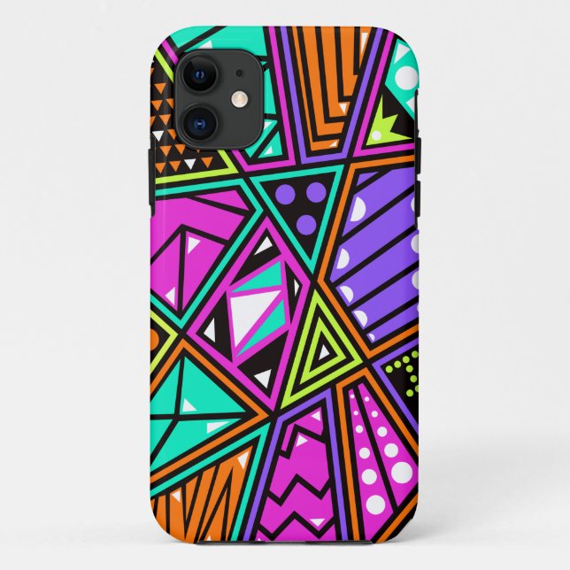Neon-abstrakt-Telefongehäuse Case-Mate iPhone Hülle (Rückseite)