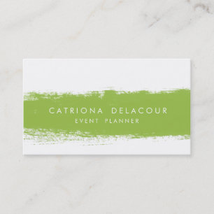 Neon Abstrakt Watercolor Splash Business Card Visitenkarte