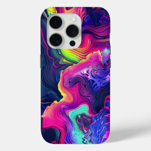 Neon-Abstrakte Kunst – Chromatische Wellen Case-Mate iPhone Hülle