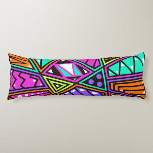 Neon abstraktes Kissen