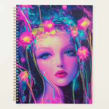 Neon-Alien-Göttin 
