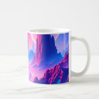 Neon Alien Planet Mug | Coupe de café cosmique Sci