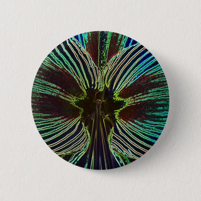 Neon Amaryllis Button (Vorderseite)