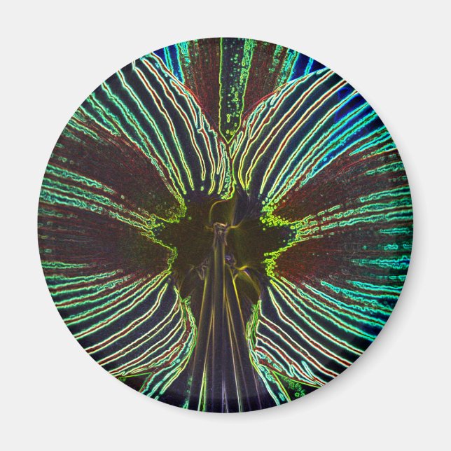 Neon Amaryllis Magnet (Vorne)