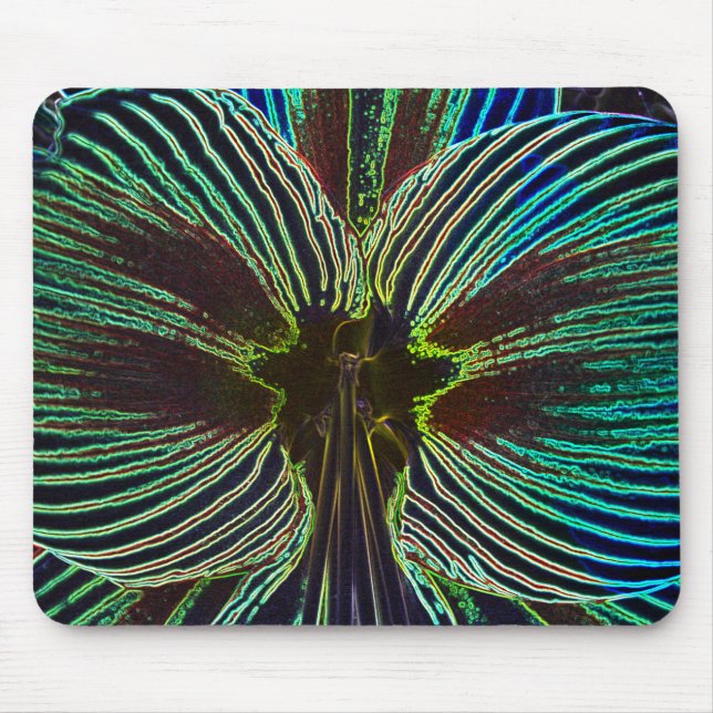 Neon Amaryllis Mousepad (Vorne)