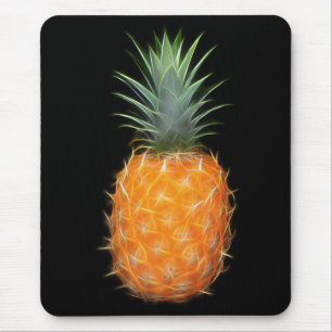 Neon-Ananas Leuchtende Obstkunst  Mousepad