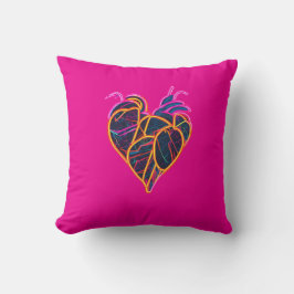 Neon Anatomic Heart Hoodie | Botanisch-künstlerisc Kissen