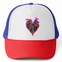 Neon Anatomic Heart Hoodie | Botanisch-künstlerisc