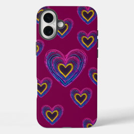 Neon Anatomical Heart iPhone / iPad case