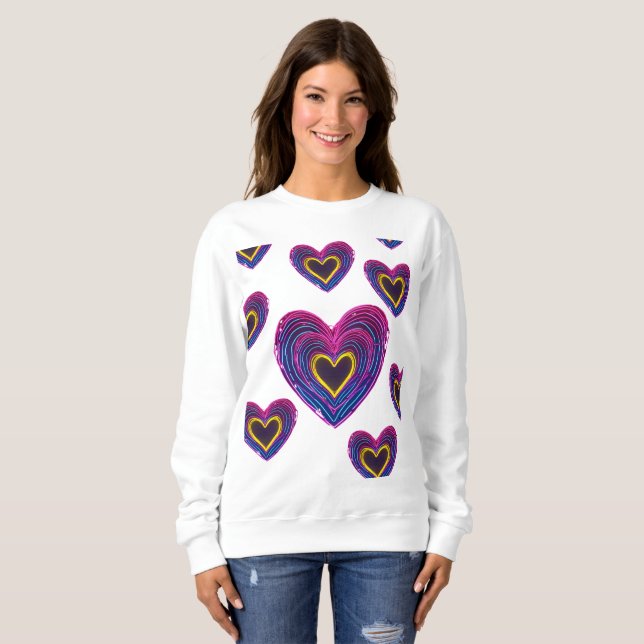 Neon Anatomical Heart iPhone / iPad case Sweatshirt (Vorne ganz)
