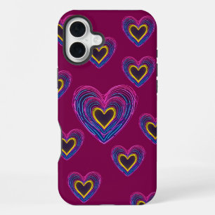 Neon Anatomisches Herz iPhone / iPad-Hülle 16 Plus Hülle