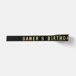 Neon Any Year Videospiele Arcade Geburtstag Satinband