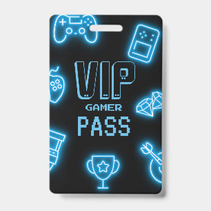 Neon Any Year Videospiele Geburtstag Ausweis