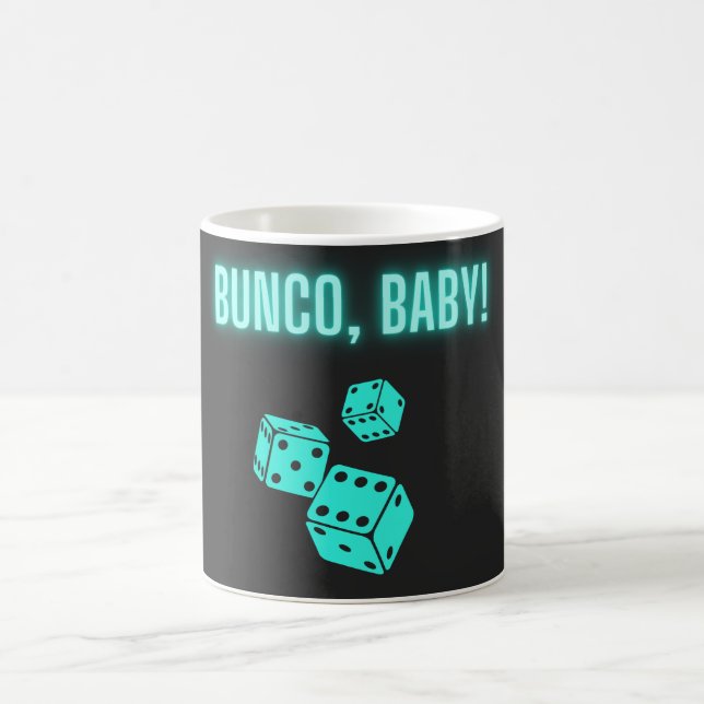 Neon Aqua Bunco Baby Kaffeetasse (Mittel)