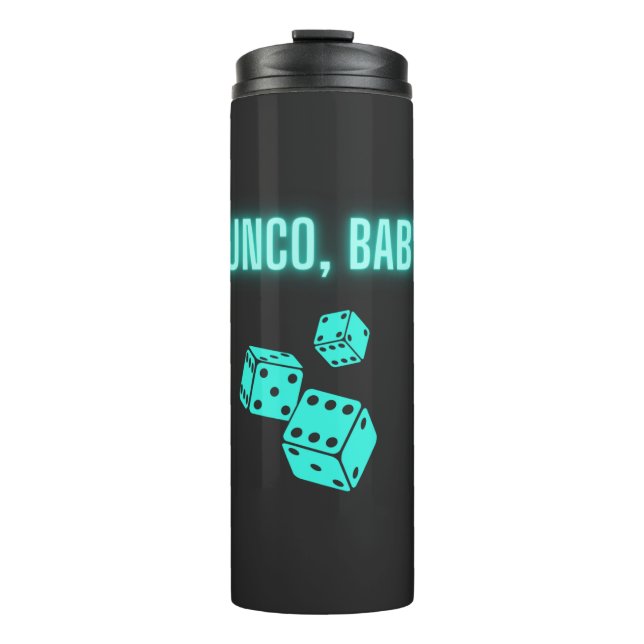 Neon Aqua Bunco Baby Thermosbecher (Vorderseite)